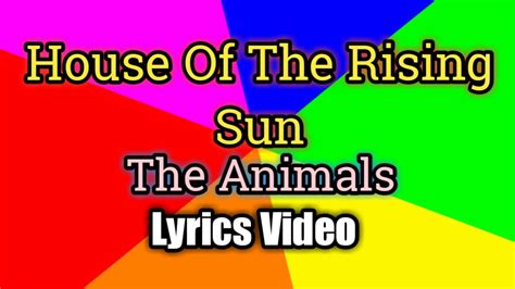 lyrics to house of the rising sun by the animals|who wrote house of the rising sun.